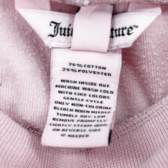 Juicy Couture Del Ray Pink Velour Flared Track Pants Y2K Icon Womens Size XS - Picture 7 of 11